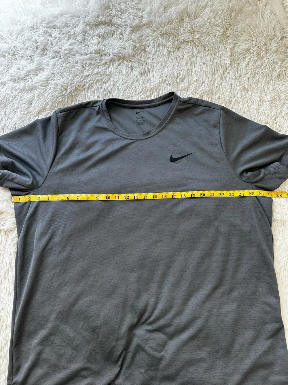 Nike Dri-FIT Men’s 2XL Gray Performance T-Shirt Running Training Gym Tee